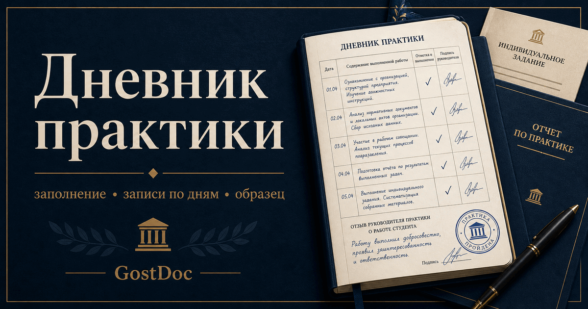 Дневник практики: что писать по дням и примеры записей