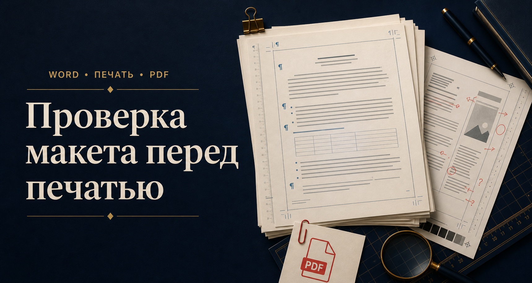 Как подготовить документ Word к печати: проверка макета и PDF