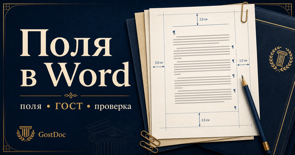Как выставить поля в Word по ГОСТу — настроить размеры для всего документа