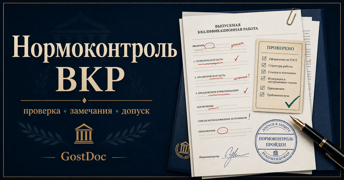 Нормоконтроль ВКР: что реально проверяют и как пройти без возврата на доработку
