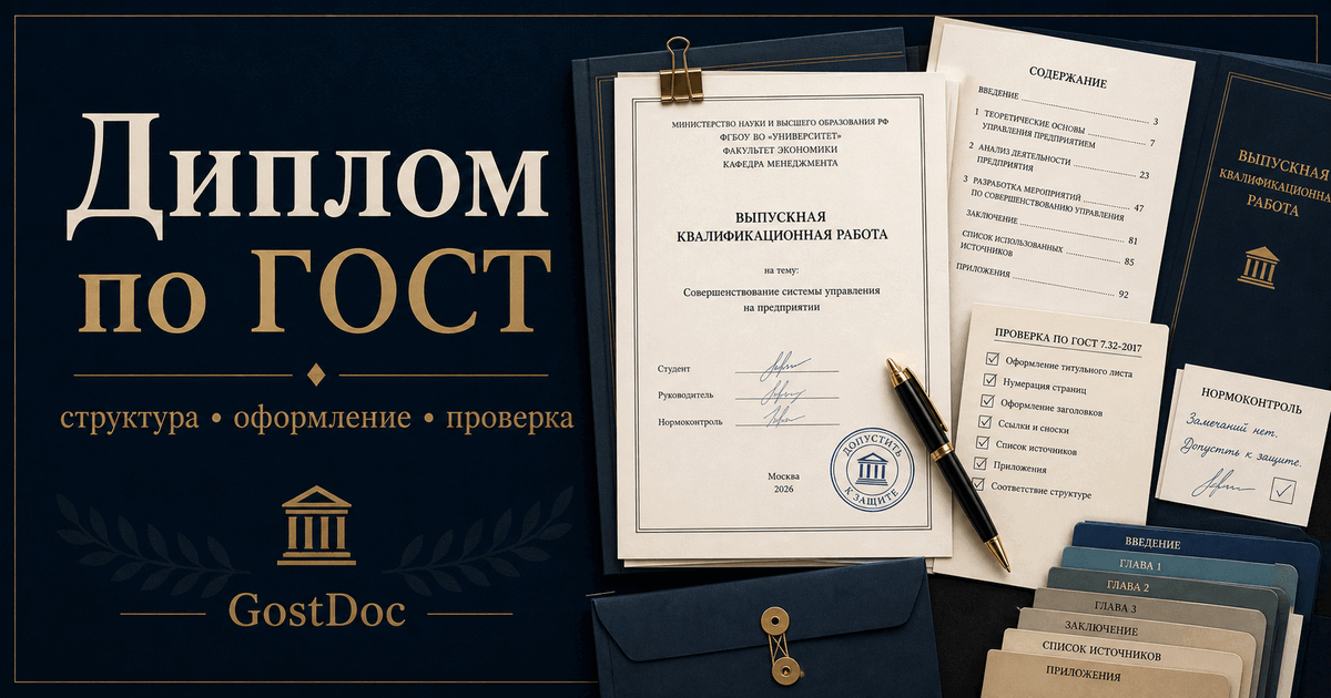 Оформление дипломной работы по ГОСТ: как собрать диплом без возврата на доработку