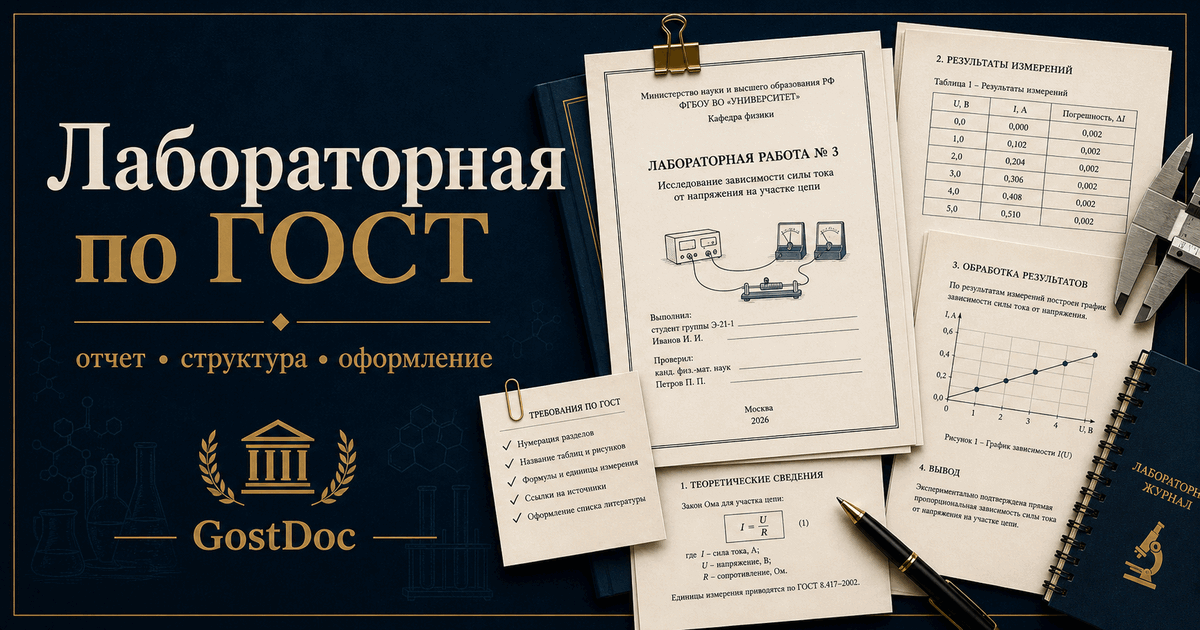 Оформление лабораторной работы по ГОСТ: как собрать отчет, который принимают без лишней доработки