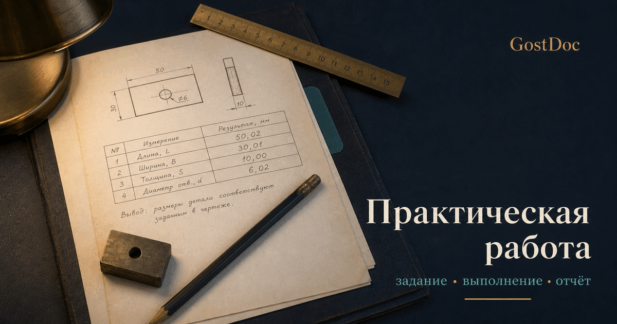 Оформление практической работы: структура, ход и вывод