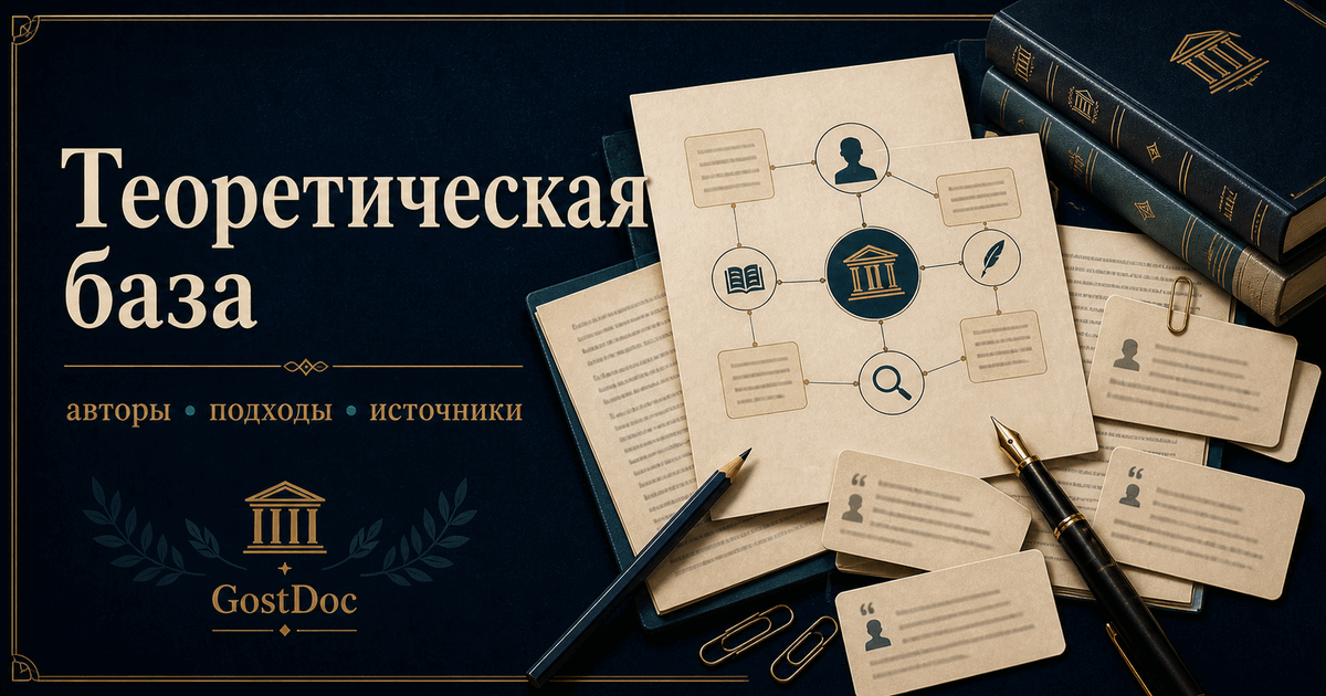 Теоретическая база исследования: как описать авторов, подходы и источники